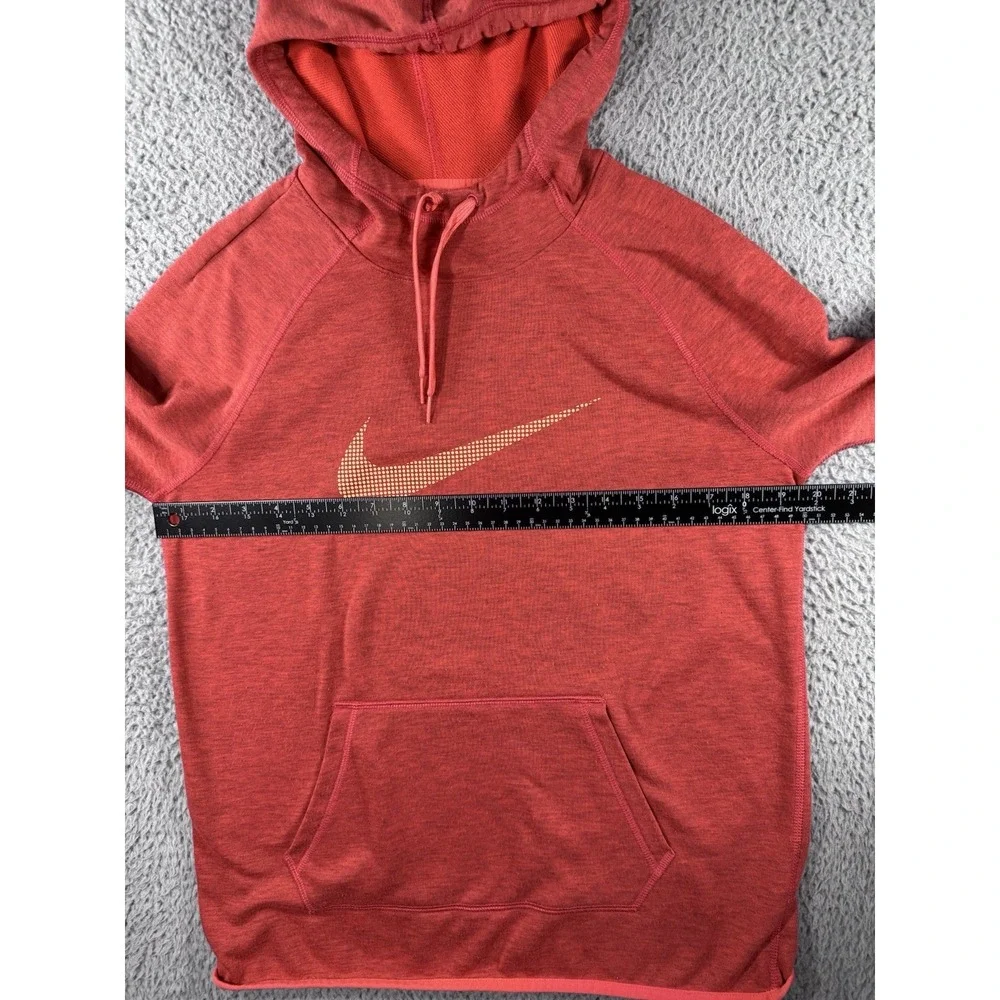 Nike‎ Dri Fit Hoodie Men Large Swoosh Logo Pullover Training Running Thumb Holes